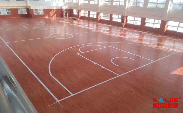 學校運動籃球地板施工技術方案
